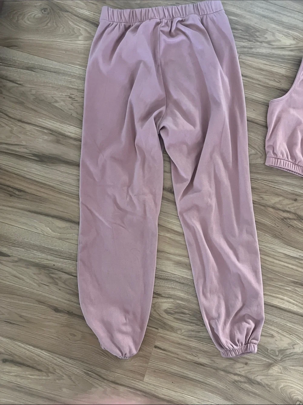 Women's Dusty Rose Lounge Joggers & Crop Tank Set